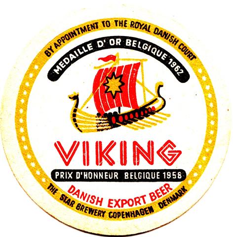 kobenhavn hs-dk stjernen viking rund 1ab (215-belgique 1962)